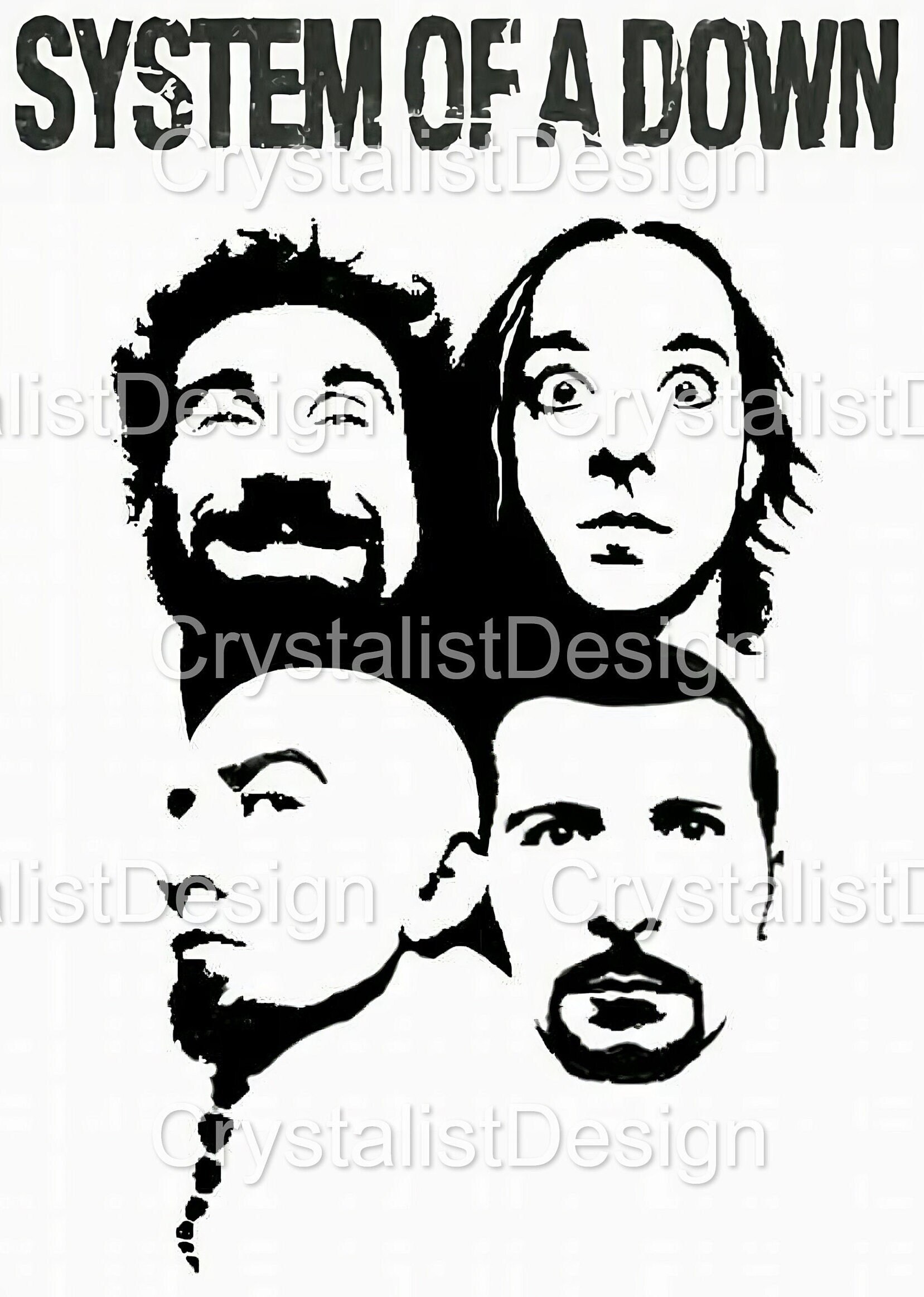 System of A Down PNG L Retro PNG L Music Band PNG L System of A Down