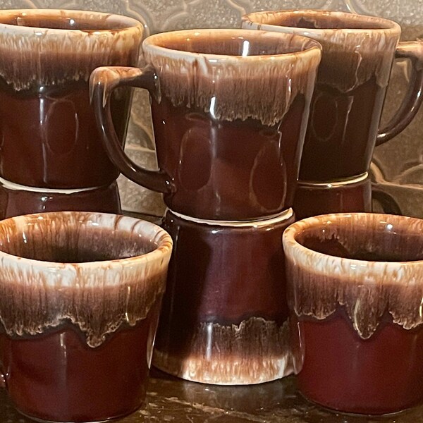 Brown Drip Pottery - Etsy