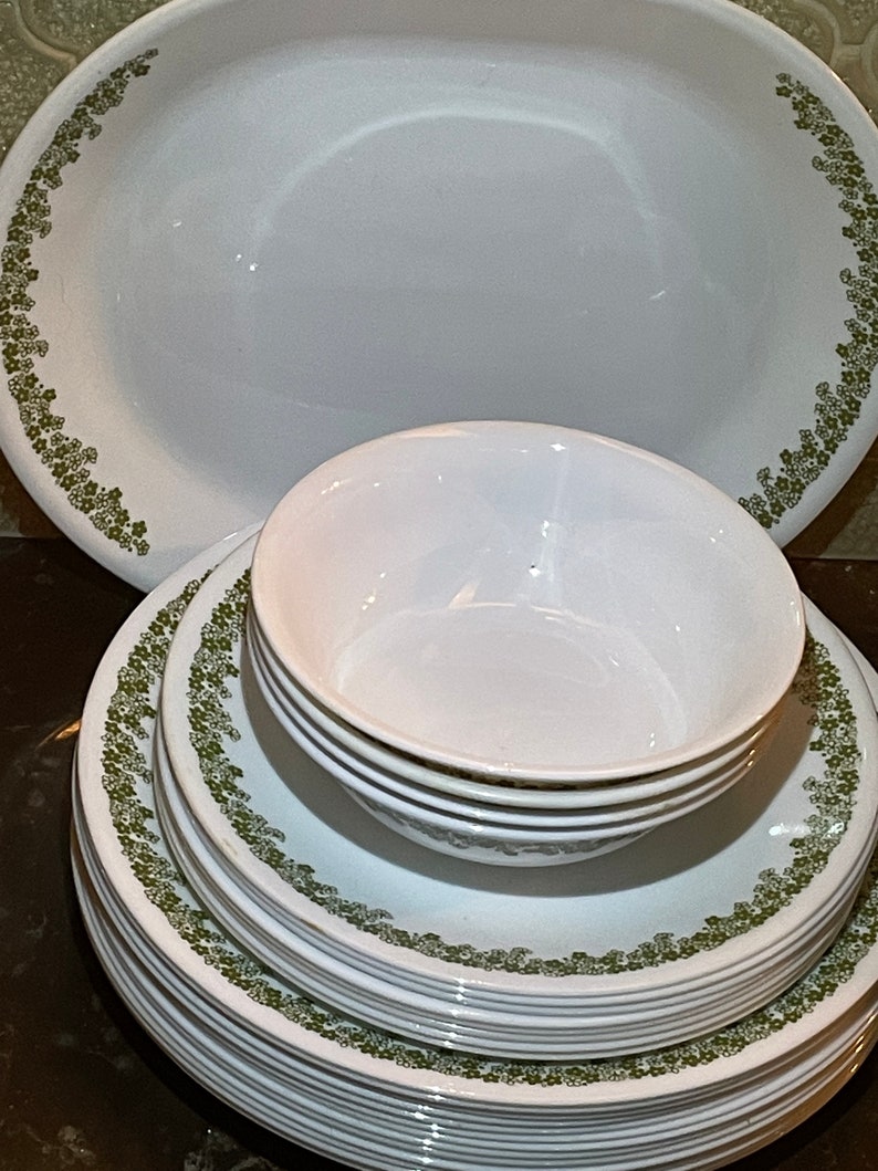 Vintage Corelle Spring Blossom Dishes Crazy Daisy Dinning Etsy
