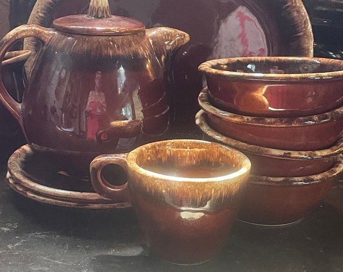 Hull Pottery, Brown Drip, Stein for Beer, Large Coffee Mug, NWOT