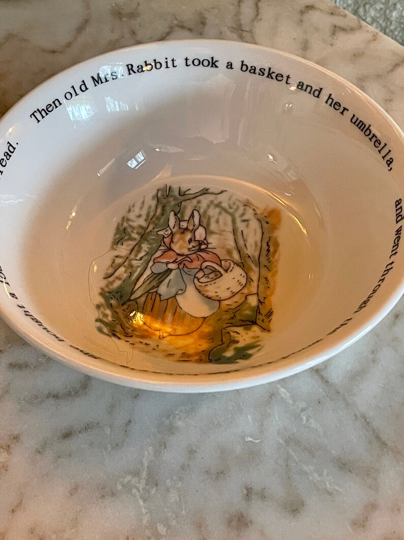Vintage Wedgwood Bowl Peter Rabbit Etsy