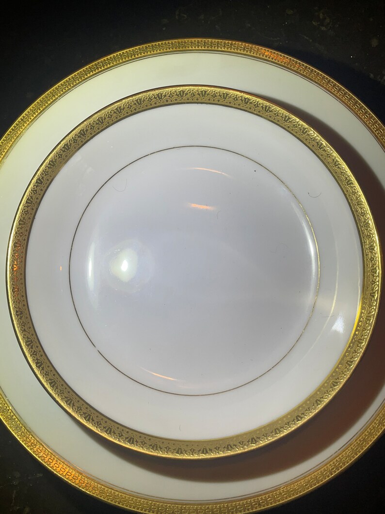 Vintage Limoges GDA Gold Band Dinnerware Pieces by Gerard Duffraisseix Abbot Classic Limoges