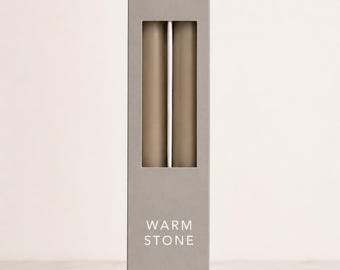 LED-kaarsenset van 2, 21,5 cm – warme steen | Echte was. Vooraf bestellen.