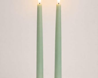 LED-kaarsenset van 2, 21,5 cm – Sage Whisper | Echte was. Vooraf bestellen.