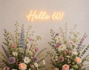 Hallo 60! Led-neonverlichting