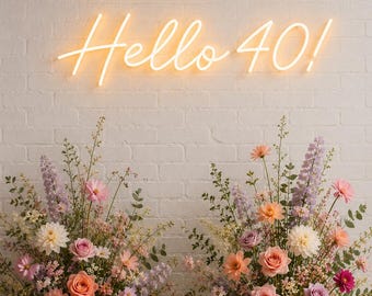 Hallo 40! Led-neonverlichting