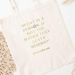 What is a Person If Not The Marks They Leave Behind? I Remember You Addie LaRue Merch  Classic Tote Bag