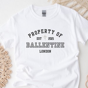 Property Of BJ Ballentine Magnolia Parks Daisy Haites Book Boyfriend Merch Classic Fit White Unisex Crewneck T-shirt