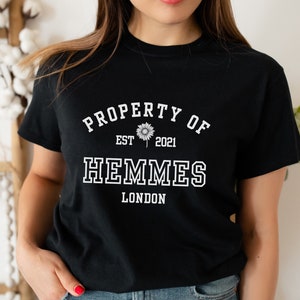 Property Of Christian Hemmes Daisy Haites Magnolia Parks Book Boyfriend Merch Classic Fit Black Unisex Crewneck T-shirt
