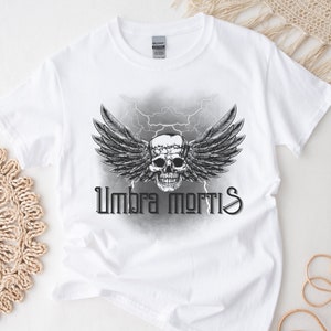 Umbra Mortis Hunt Athalar Crescent City Crewneck White T-Shirt HOEAB HOSAB SJM Licensed Bryce Danika Ruhn Danaan Rhysand Booktok Bookish