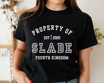 Plated Prisoner Property of Slade Collegiate T-Shirt Commander Rip Merch Classic Unisex Crewneck Tshirt