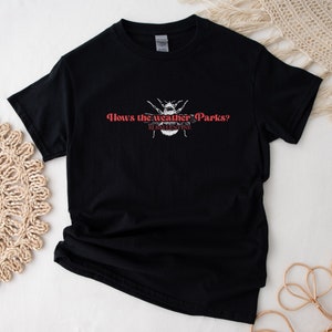 How’s the weather Parks? Magnolia Parks BJ Ballentine Classic Fit Black Unisex Crewneck T-shirt
