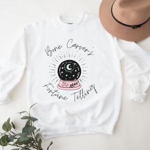 ACOTAR Bone Carver Fortune Telling Jumper Court of Thorns and Roses Wings and Ruin Booktok Sweatshirt Rhysand Feyre White Unisexe Crewneck
