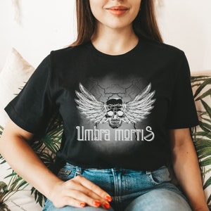 Umbra Mortis Hunt Athalar Crescent City Crewneck Black T-Shirt HOEAB HOSAB SJM Licensed Bryce Danika Ruhn Danaan Rhysand Booktok Bookish