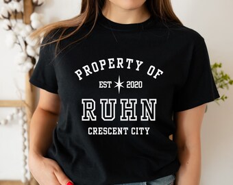 Crescent City Property Of Ruhn Danaan Collegiate T-shirt Maasiverse Crown Prince Valbaran Merch Classic Unisex Crewneck Tshirt