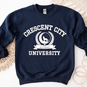 Crescent City University Sweatshirt HOSAB HOEAB SJM Licensed Ruhn Danika Bryce Hunt Bookish Booktok acotar Unisex Crewneck Jumper