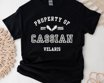 ACOTAR Cassian Property Of the Batboys General Commander of the Night Court T-shirt Maasiverse Merch Classic Unisex Velaris Crewneck Tshirt