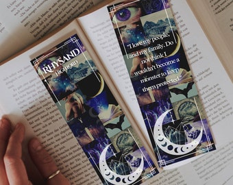 ACOTAR Estetiskt bokmärke Rhysand Collage Törnarnas och rosornas gård Vingar och ruiner Dimma och raseri Sarah J Maas Nattdomstolen Boklig Booktok