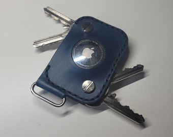 Leather Apple Airtag & Key holder/ Keyring / keychain / Key organiser - Apple Airtag case - Buttero leather - Leather Gift