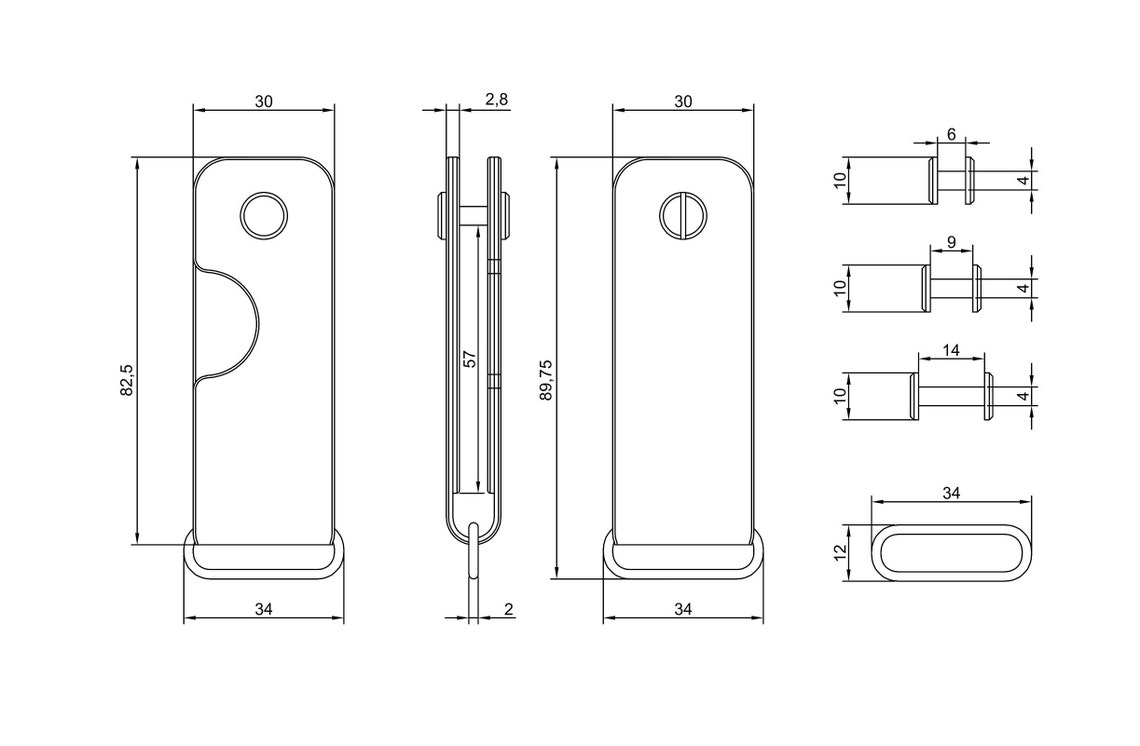 Minimalist EDC Leather 30mm Wide Key Holder/ Keychain / Key Etsy