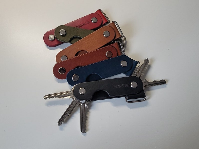 Minimalist EDC Leather Key Holder/ Keyring / Keychain / Key Etsy