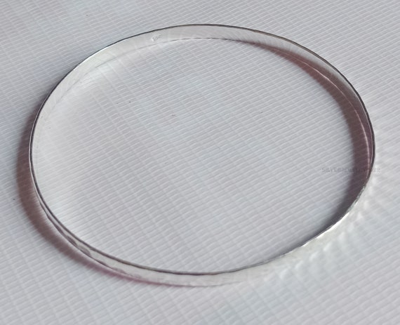 Hammered Wide Bangle Bracelets, Chunky Bracelets, Solid 925