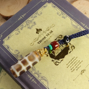 Tibetischer Phurba / Vajra Ga'u Box / Flasche Amulett Dzi Bead Amulett Dzi Bead Tasche Dekoration / Charm