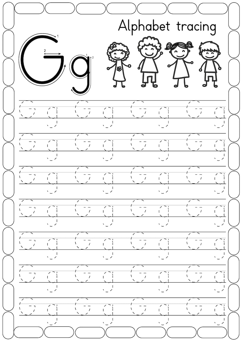 Alphabet Tracing/26 Printable Uppercase Alphabet Tracing Worksheets ...
