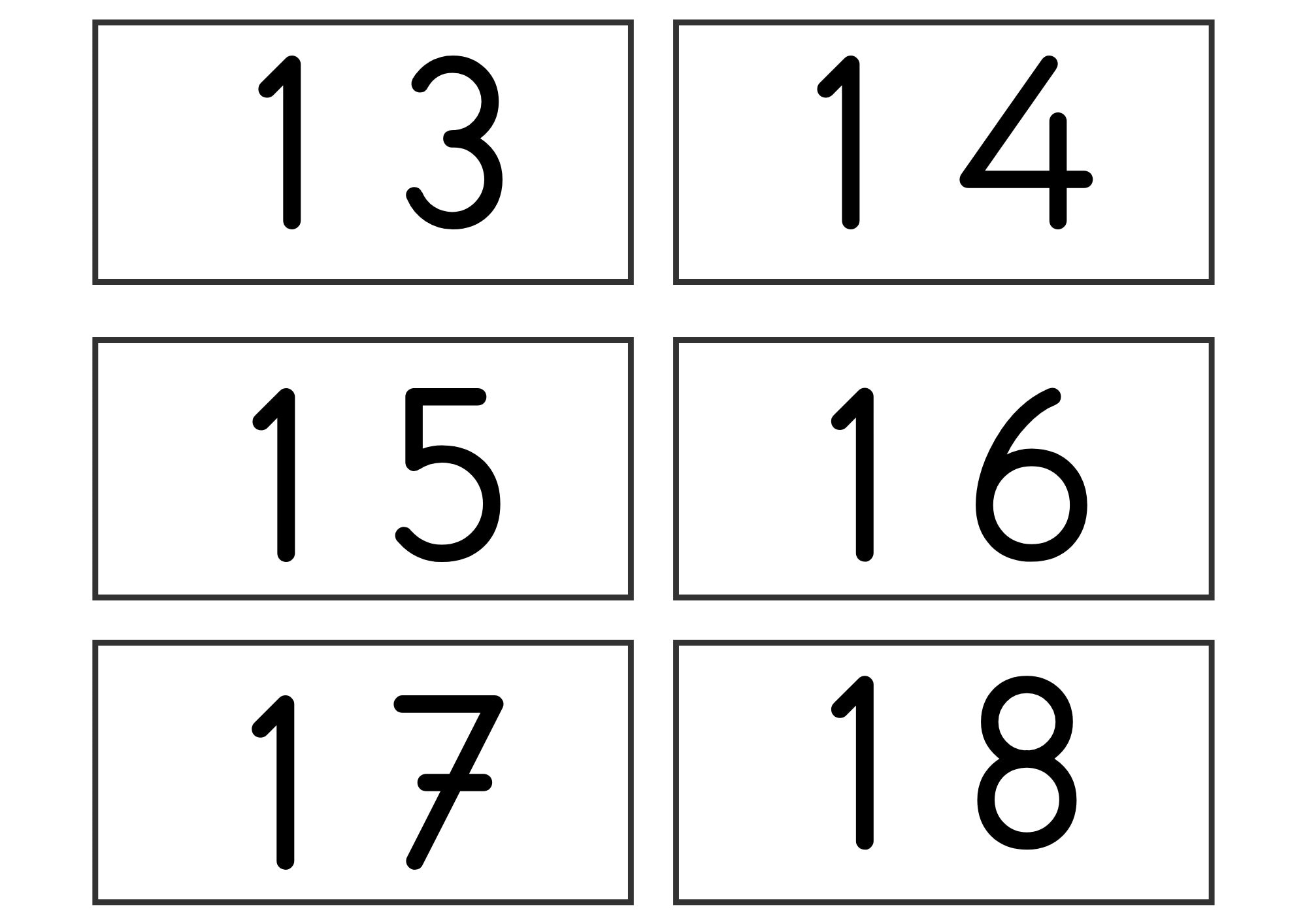 1-100 Numbers Printable Flash Card - Etsy