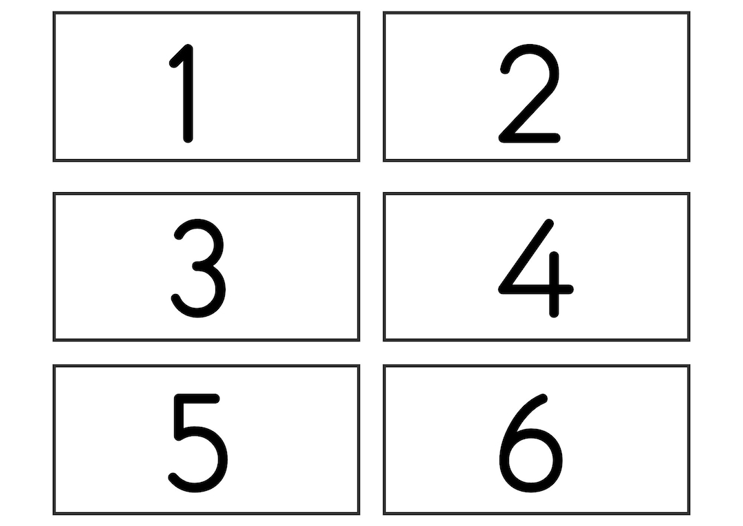 1-100 Numbers Printable Flash Card - Etsy