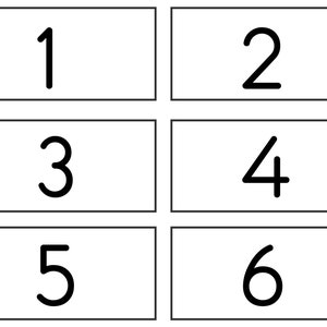 1-100 numbers printable flash card