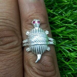 Silver kachua ring online outlet