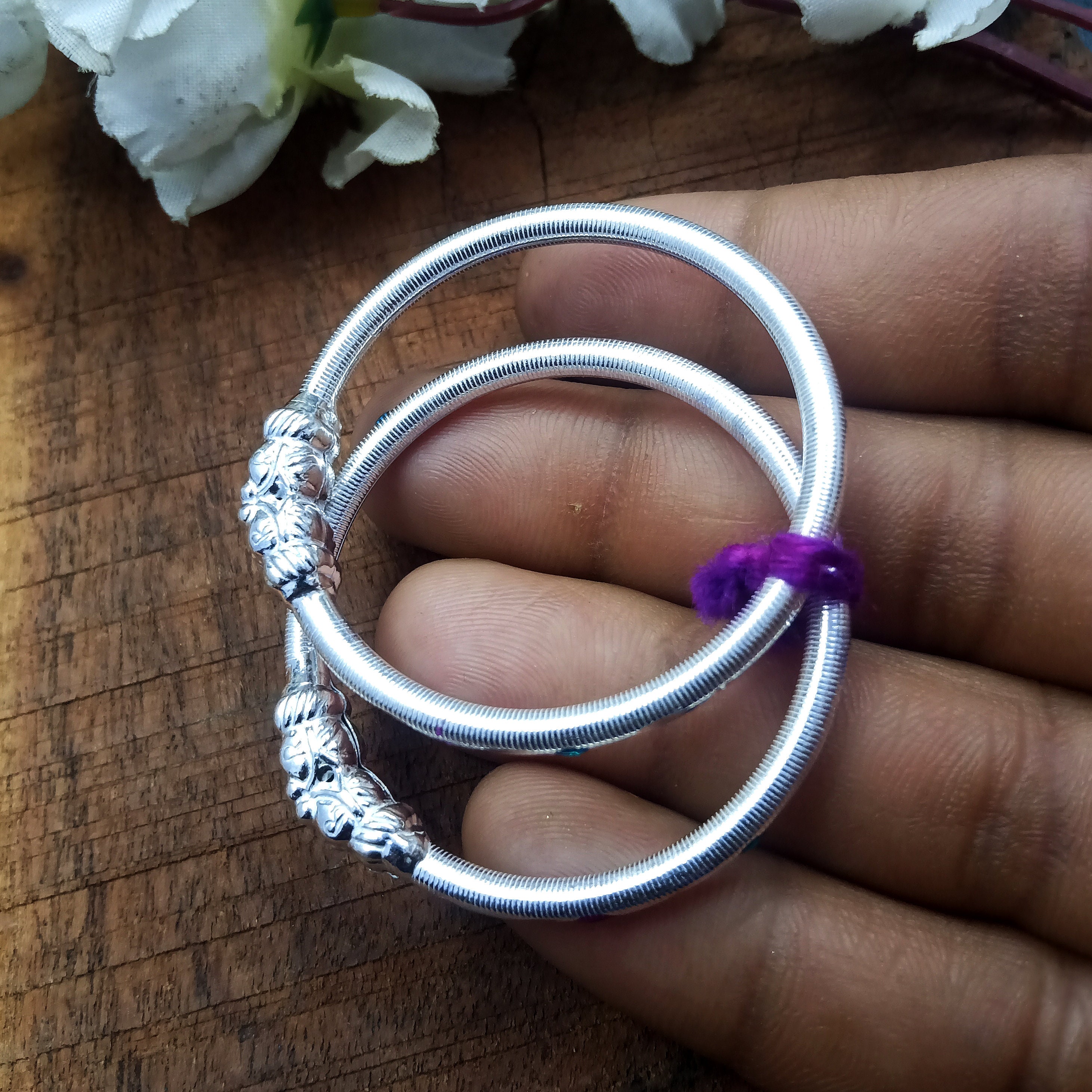 Baby silver deals bangles with price