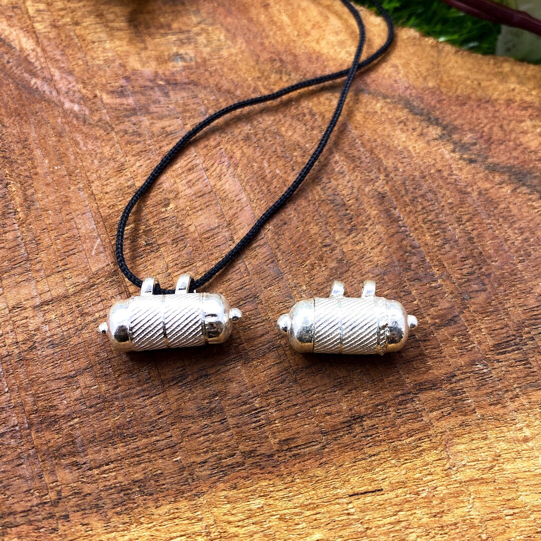 Silver Taweez Locket, 925 Silver Amulet Taweez, Prayer Box Necklace