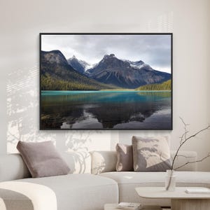 Emerald Lake Photo Download / Printable Mountain Landscape / Nature Photography Digital Print / British Columbia Canada Wall Art