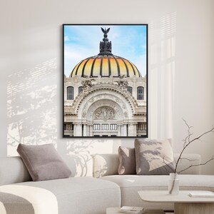 Impresión digital de Bellas Artes, arte mural de la Ciudad de México, descarga de fotografías de México para imprimir