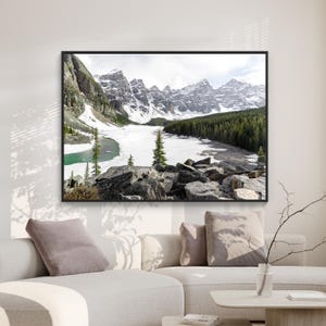 Moraine Lake Photo for the Wall / Banff National Park / Moraine Lake Wall Art / Canada Landscape Photography / Moraine Digital Print