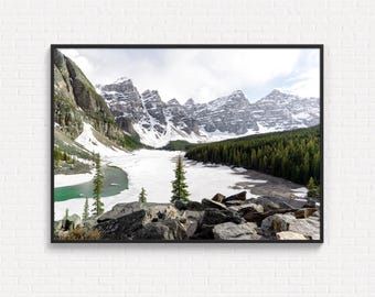 Moraine Lake Photo Print: Banff National Park Landscape Photography (Digital Download)