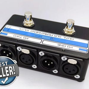 Dual XLR Permanent Mute Foot Switch with Leds - Popless