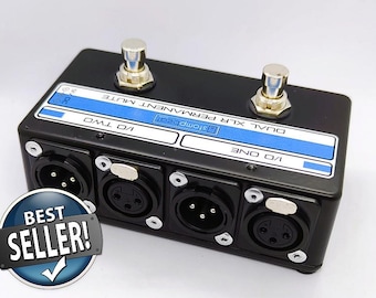 Dual XLR Permanent Mute Foot Switch with Leds - Popless