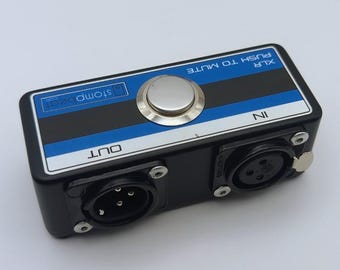 Compact XLR Push-To-Mute Desktop Switch - Popless