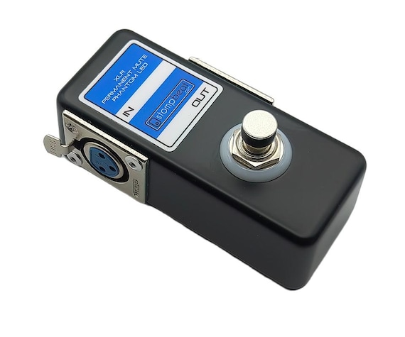 Compact XLR Permanent Mute Foot Switch With Phantom Powered LED