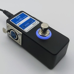 Interruttore a pedale XLR compatto con silenziamento permanente e LED - Popless