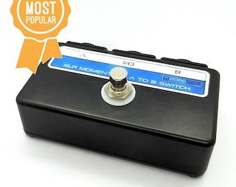 XLR AB Foot Switch Pedal Momentarily Switch A to B 1F/2M - Popless