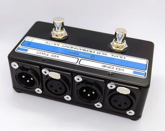 Dual XLR Permanent Mute Foot Switch with Leds - Popless