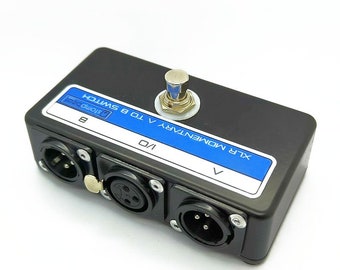 XLR AB Foot Switch Pedal Momentarily Switch A to B 1F/2M - Popless
