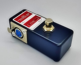 Compact XLR Permanent Mute Foot Switch with Phantom Powered LED - Popless