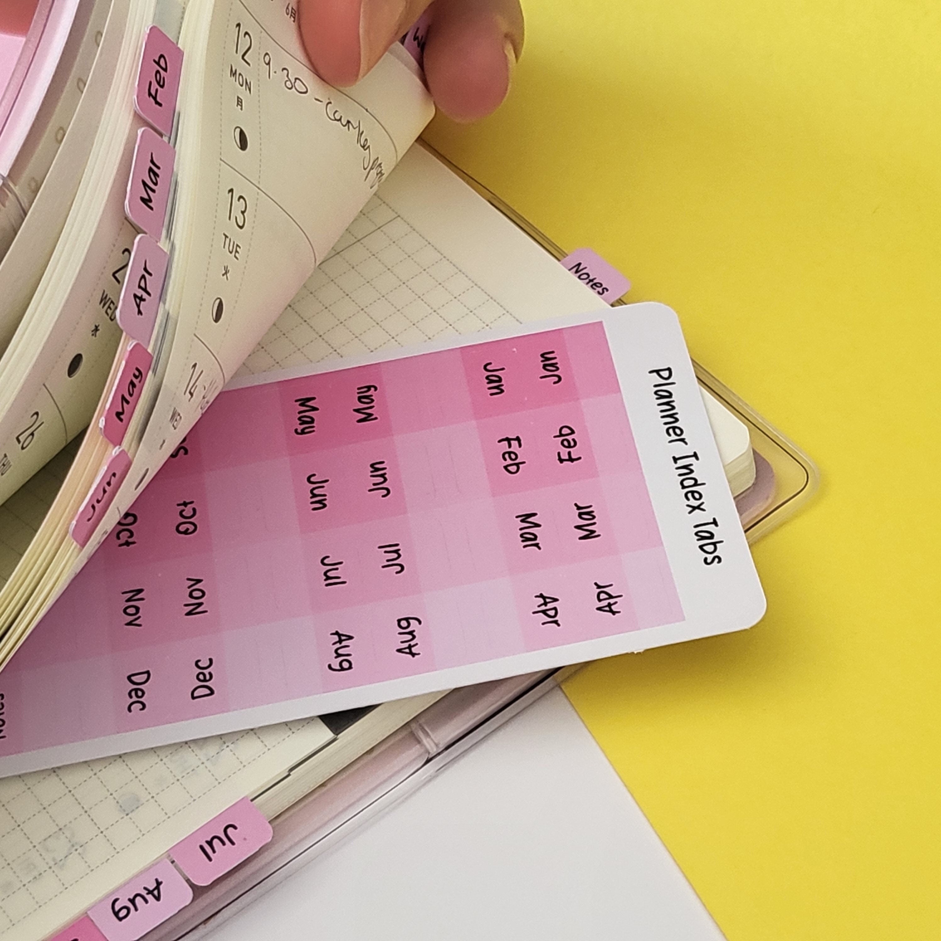 Pastel Index Tabs, Memo Sticky Notes, Planner Tabs, Sticky Tabs, Page  Bookmark, Memo Pad, Sticky Notes, Journal Supplies 