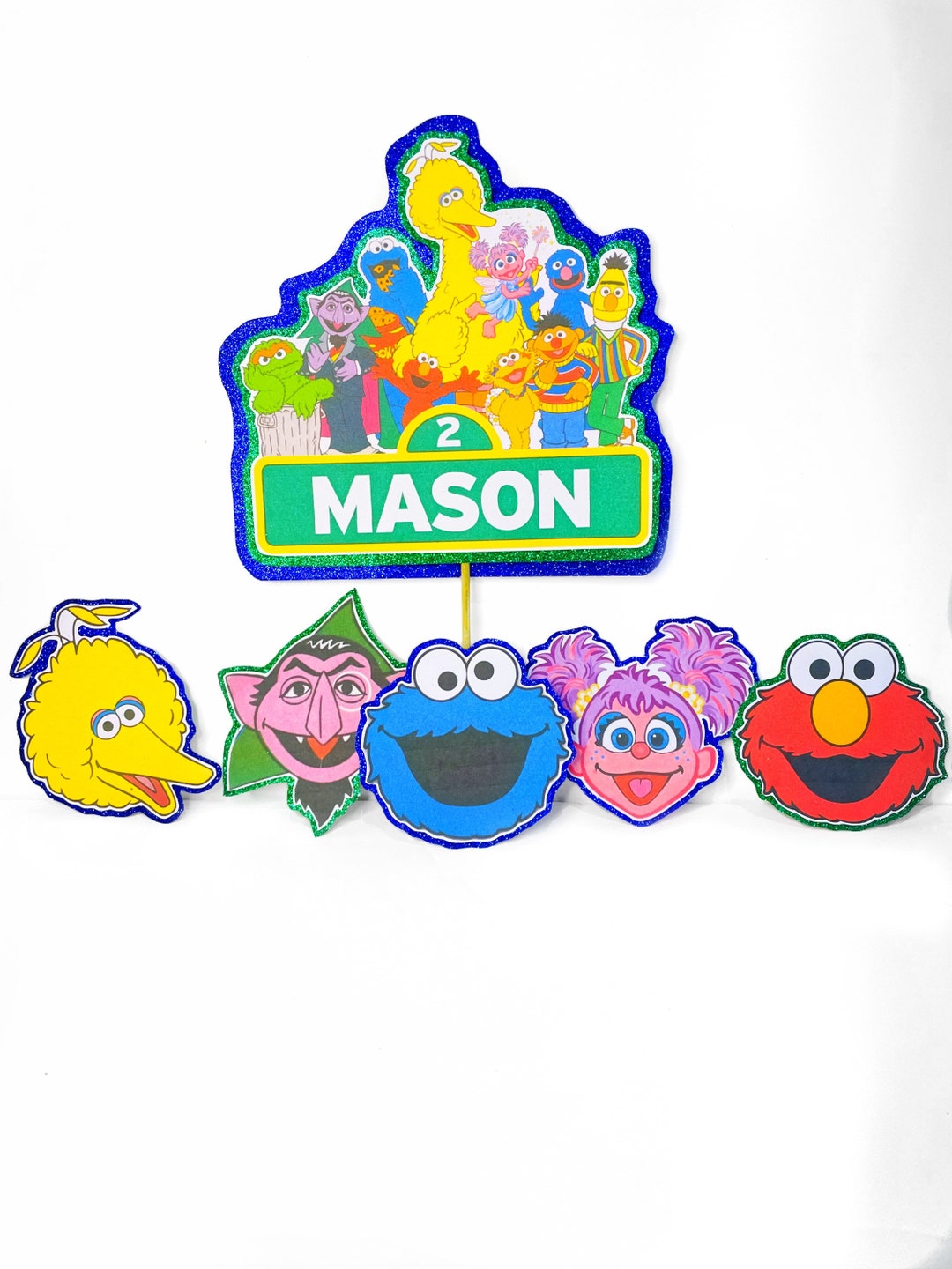 Sesame Street Cake Topper Set - Etsy