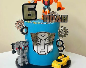 Transformers Robots Inspired Cake Topper Set